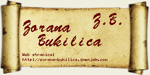 Zorana Bukilica vizit kartica